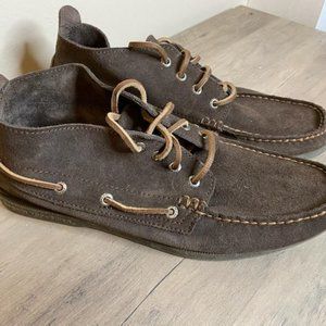 Men's brown Sperry casual tie shoe boot size 10 M